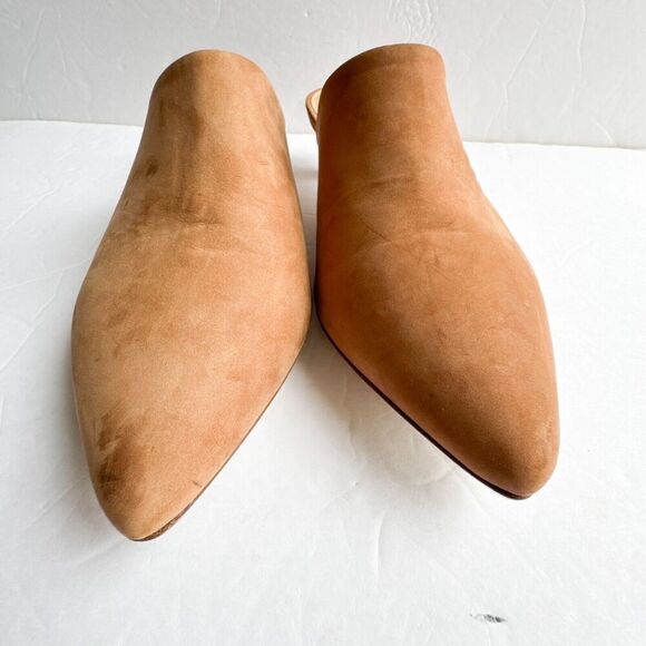 Jenni Kayne Walnut Brown Oiled Leather Kitten Heel Mule Size 36 - Picture 9 of 16